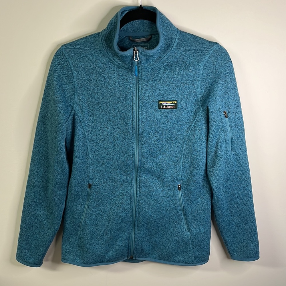 L.L. Bean teal fleece women’s jacket